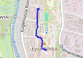 Spacer - mapa trasy gps - spacer