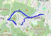 Karpacz 12.11.2021 - mapa trasy gps - spacer