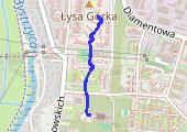 Spacer - mapa trasy gps - spacer