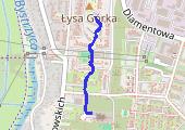 Spacer - mapa trasy gps - spacer