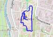 Spacer - mapa trasy gps - spacer