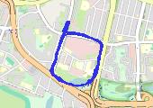 Trasa z dnia 2021-11-17 13:55 - mapa trasy gps - nordic walking