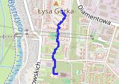 Spacer - mapa trasy gps - spacer