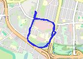 Trasa z dnia 2021-11-22 13:39 - mapa trasy gps - nordic walking