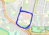 Trasa z dnia 2021-11-27 17:02 - mapa trasy gps - nordic walking