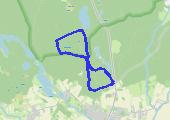 Kłodawa ul. Leśna 11 - jezioro Grabino - mapa trasy gps - marsz