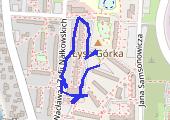 Spacer - mapa trasy gps - spacer