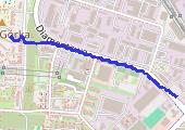 Spacer - mapa trasy gps - spacer