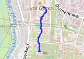 Spacer - mapa trasy gps - spacer