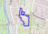 Spacer - mapa trasy gps - spacer
