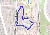Spacer - mapa trasy gps - spacer