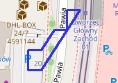 Trasa z dnia 2021-12-12 13:53 - mapa trasy gps - spacer