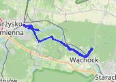 Trasa z dnia 2021-12-13 18:14 - mapa trasy gps - rower szosowy