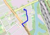 Trasa 2323 - mapa trasy gps - spacer