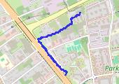 Trasa 2350 - mapa trasy gps - spacer