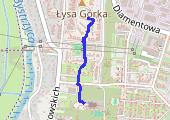 Spacer - mapa trasy gps - spacer