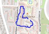 Spacer - mapa trasy gps - spacer