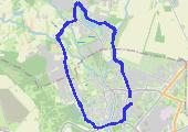 Narutowicza - Chwalęcice  - Kłodawa - mapa trasy gps - marsz