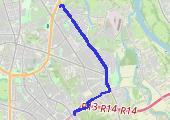 Trasa z dnia 2021-12-21 11:32 - mapa trasy gps - rower miejski