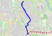 Trasa z dnia 2021-12-22 09:20 - mapa trasy gps - rower miejski