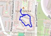 Spacer - mapa trasy gps - spacer