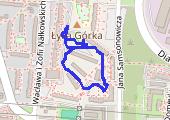 Spacer - mapa trasy gps - spacer