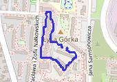 Spacer - mapa trasy gps - spacer