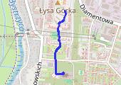 Spacer - mapa trasy gps - spacer