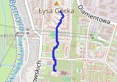 Spacer - mapa trasy gps - spacer