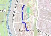 Spacer - mapa trasy gps - spacer