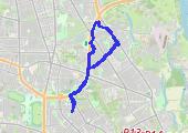 Trasa z dnia 2021-12-28 13:14 - mapa trasy gps - rower miejski