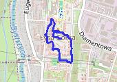Spacer - mapa trasy gps - spacer