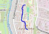 Spacer - mapa trasy gps - spacer