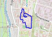 Spacer - mapa trasy gps - spacer