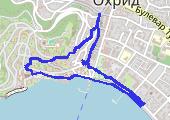 Zwiedzanie Ochrydy 2021-12-25 22:12 - mapa trasy gps - spacer