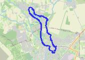 Narutowicza - wzdłuż jeziora w Kłodawie - mapa trasy gps - marsz