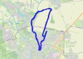 Narutowicza - Wojcieszyce  - Kłodawa - mapa trasy gps - marsz
