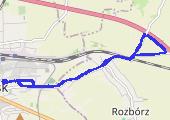 Trasa z dnia 2022-01-18 15:05 - mapa trasy gps - rower górski
