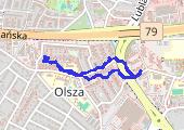 Trasa z dnia 2022-01-23 13:57 - mapa trasy gps - marsz