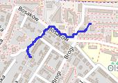 Trasa z dnia 2022-01-25 22:11 - mapa trasy gps - spacer