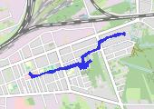 Trasa z dnia 2022-02-21 18:55 - mapa trasy gps - rower szosowy