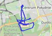 Trasa z dnia 2022-02-27 16:11 - mapa trasy gps - rower trekkingowy
