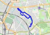 Trasa z dnia 2022-02-14 17:12 - mapa trasy gps - rower górski