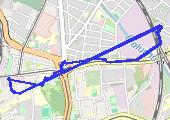 Trasa z dnia 2022-02-15 08:47 - mapa trasy gps - rower górski