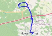 Trasa z dnia 2022-03-09 15:00 - mapa trasy gps - rower górski