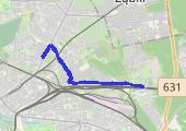Trasa z dnia 2022-03-13 13:15 - mapa trasy gps - nordic walking
