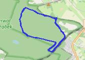 'las Góry 2022-03-13 14:25 - mapa trasy gps - spacer