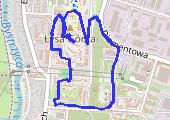 Spacer - mapa trasy gps - spacer