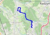 Trasa z dnia 2022-03-25 09:24 - mapa trasy gps - rower górski