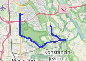 Trasa z dnia 2022-04-13 18:21 - mapa trasy gps - rower szosowy